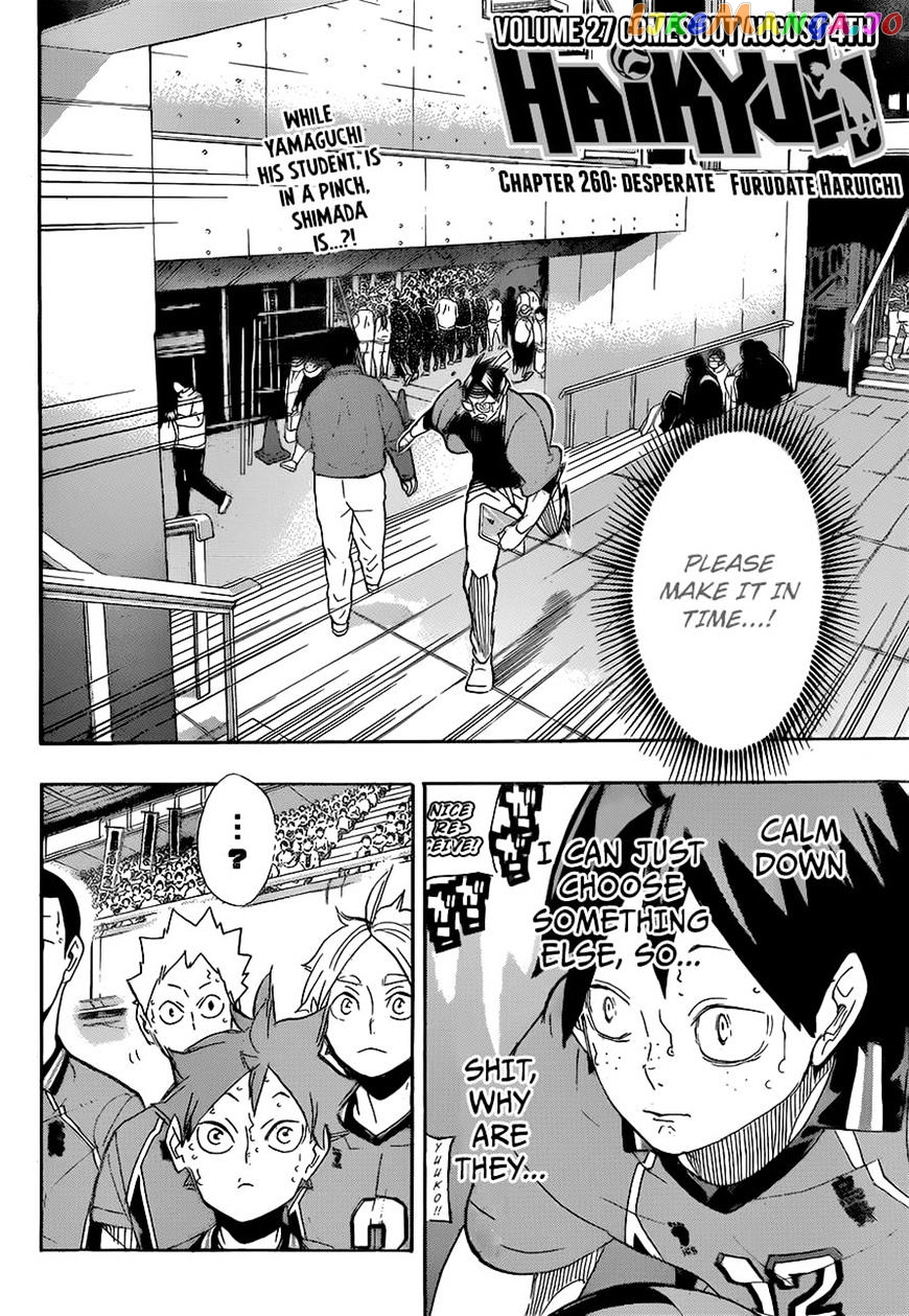 Haikyuu!!, Chapter 260 image 02
